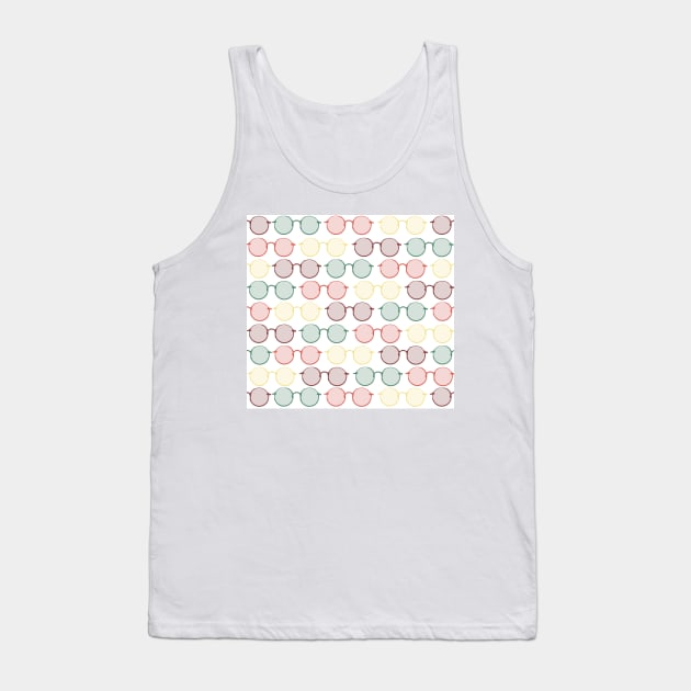 Simple Pattern 9 - Sunglasses Tank Top by Rosemogo